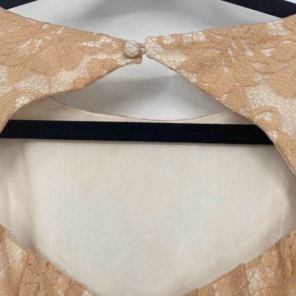 MISS SIXTY M60 Lace Overlay‎ Fit & Flare Dress Knee Length Pretty Dress Peach 4 - Picture 9 of 14